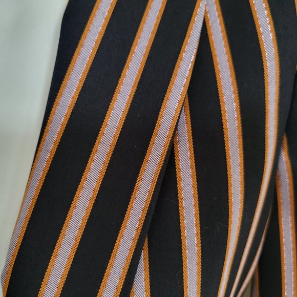 Scotch and Soda tailored blazer, size XS navy, silver and gold stripes. NWOT - Picture 4 of 10